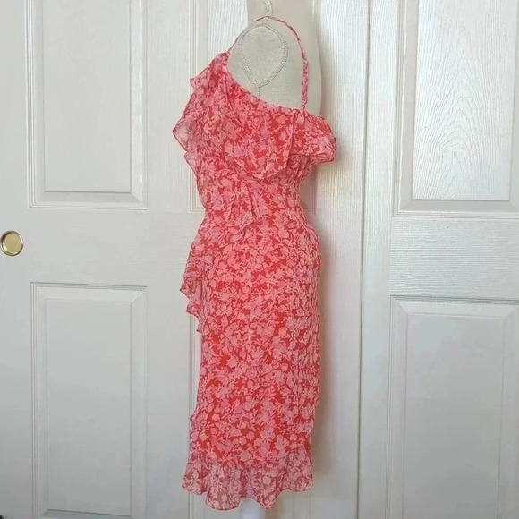 Lovers + Friends x Revolve Adley Valentine Pink Floral Ruffle Dress - Picture 5 of 8